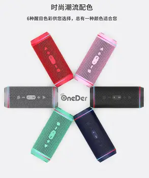 

2020 latest portable Leyich TWS altavoz bluetooth 5.0 LED speaker radio FM dual speaker bass bass cincin mic parlante bluetooth