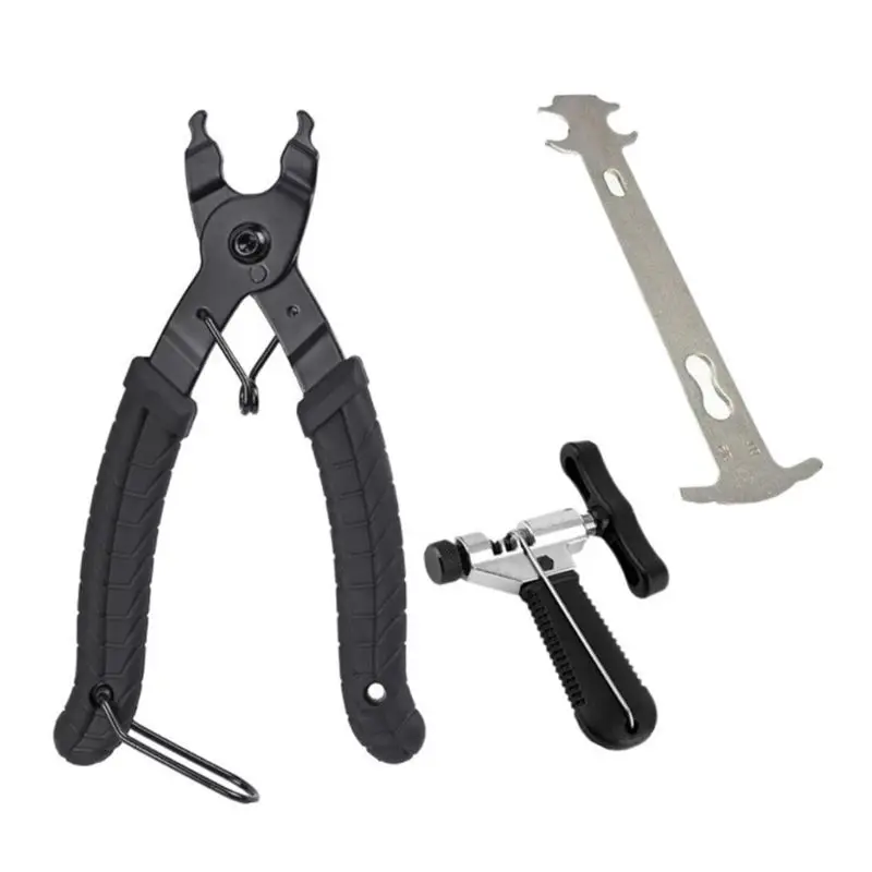 Bike Chain Tool with Chain Hook, Road and Mountain Bicycle Chain Repair Tool, Bike Chain Splitter Cutter Breaker