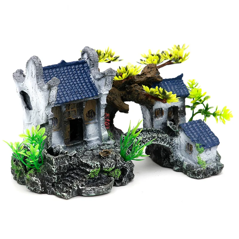 Ornaments Landscaping Simulation Rockery decoration Artificial Resin Rockery Aquarium Stone Moss fish live Aquarium accessories fish tank ornaments mini landscape ornaments fish tank decorations aquarium ornaments