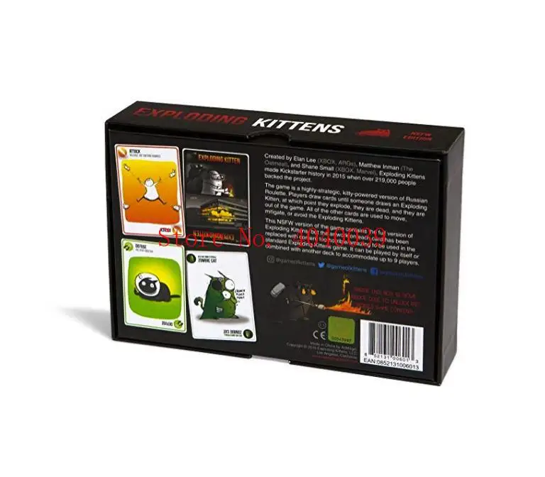 Настольные игры explode Cards игры для котенка оригинальное издание с красной коробкой NSFW Edition с черной коробкой семейные вечерние карты игры