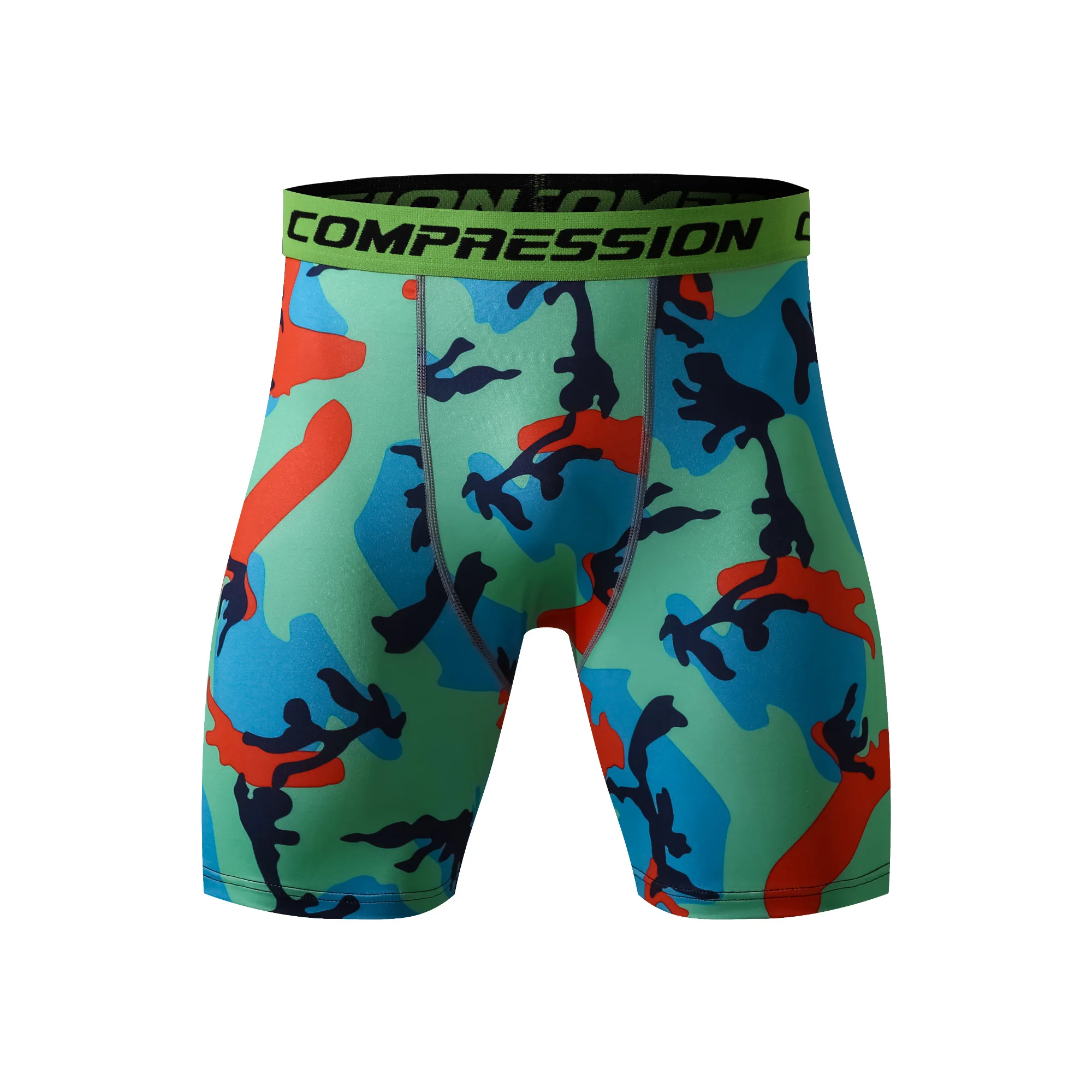 3D Camo Compression Shorts Men Short Pants MMA High Elastic Skinny Leggings Bodybuilding Tights Men Fitness Sweat shorts