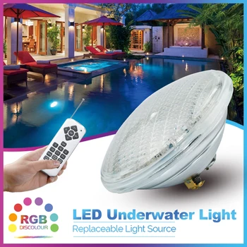 

Discount Packages 2/3/4pcs Par56 LED pool light IP68 AC12V RGB color changeable Remote Control waterproof lamps underwater light