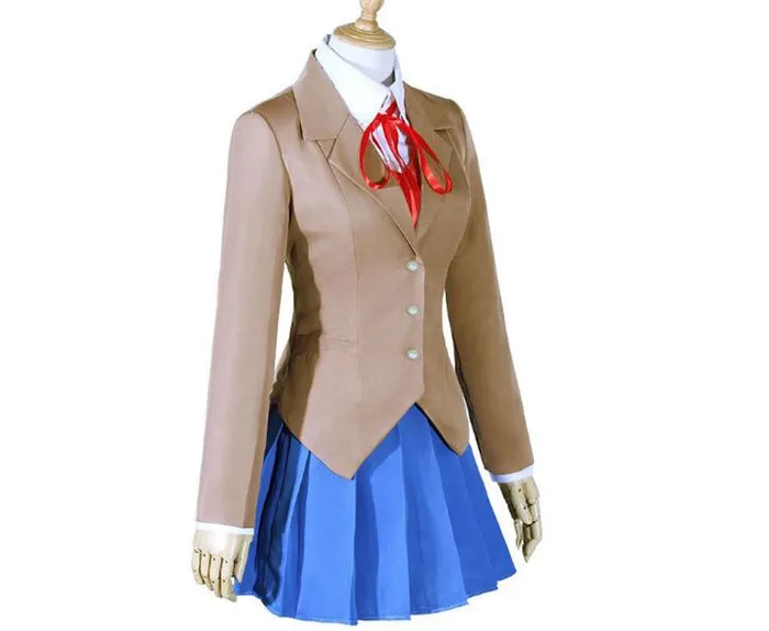 fashion-Doki-Doki-Literature-Club-Cosplay-Costumes-Sayori-Yuri-Natsuki-Monika-School-Uniform-A325