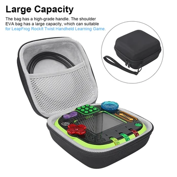 

Storage Bag Portable Large Capacity Case All-around Zippered Carrying Pouch For LeapFrog RockIt Twist Handheld Learning Game