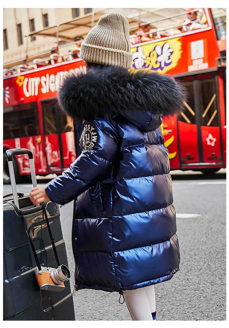 Winter Children's duck down Outerwear Coats baby girls boys warm Down jackets Children Warm Snowsuit Baby Fur Coat
