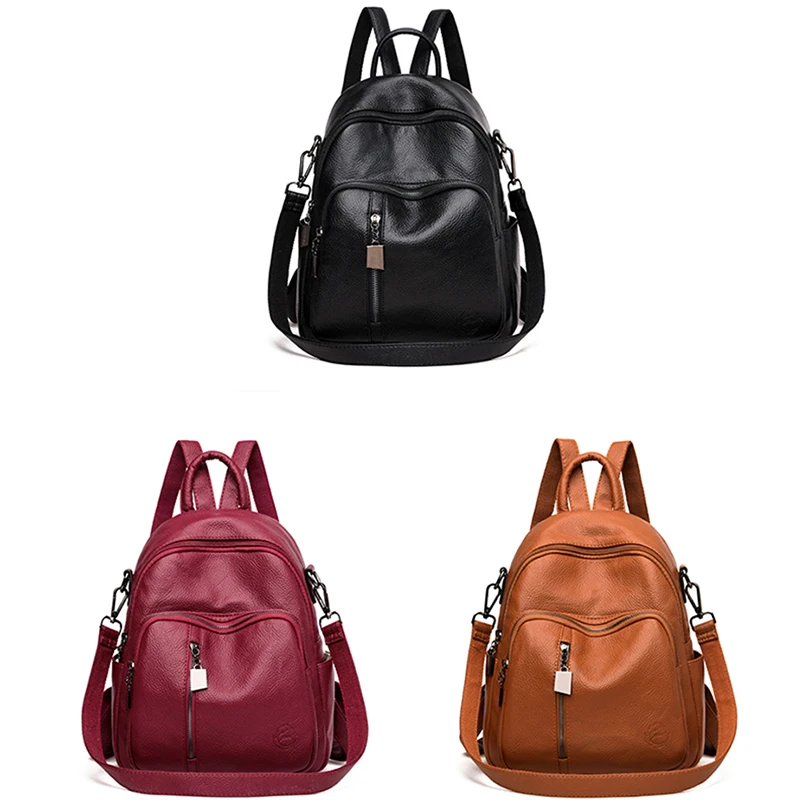 Женский рюкзак mochila feminina, повседневный многофункциональный женский кожаный рюкзак, женская сумка на плечо, сумка для путешествий