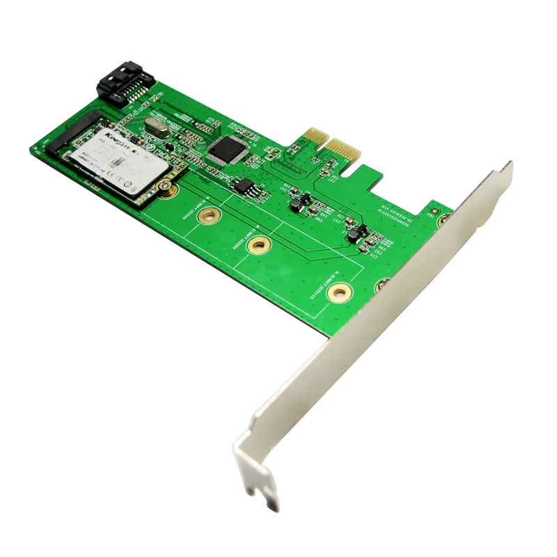 PCI-E к M.2 NGFF+ SATA 3,0 6 ГБ карта Гибридный HDD SDD контроллер Поддержка RAID 0 1