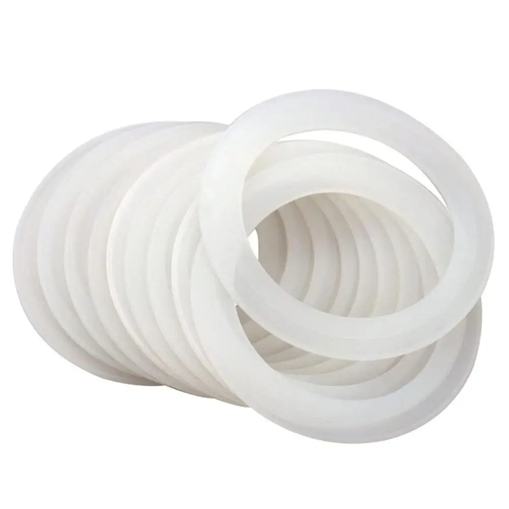 10PCS Silicone Sealing Rings Gaskets rubber stoppers For Leak Proof Regular Mouth Jar Lids Accessories Silicone Sealing Ring Supplies