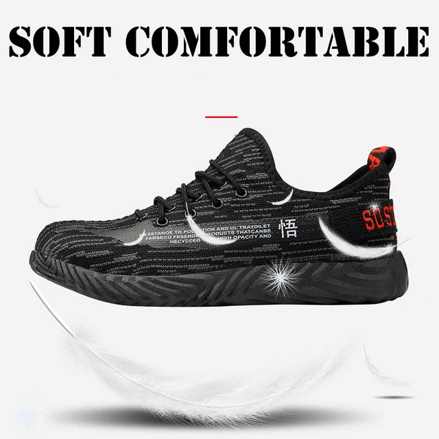 Men's Breathable Steel Toe Work Sneakers