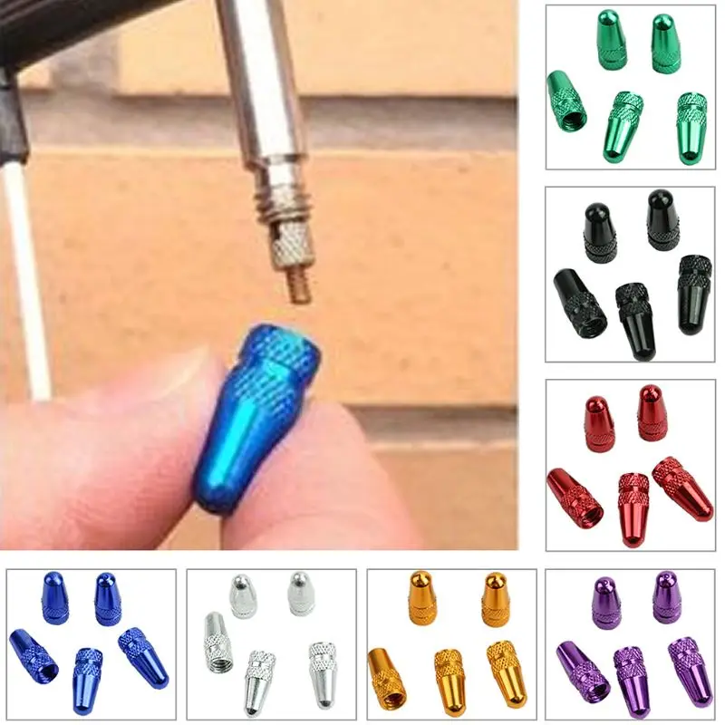 5Pcs Bicycle MTB Presta Wheel Rim Tyre Stem Air Valve Cap Dust Cover