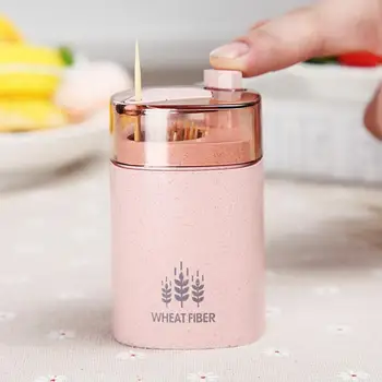 

Details about Wheat Straw Automatic Toothpick Holder Container Storage Box Toothpick Dispense