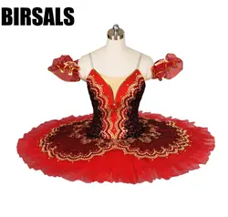 Взрослых Дон для женщин обувь для девочек черный, красный пачка Конкурс классическая балетная пачка, сценические балетные костюмы costume8943D