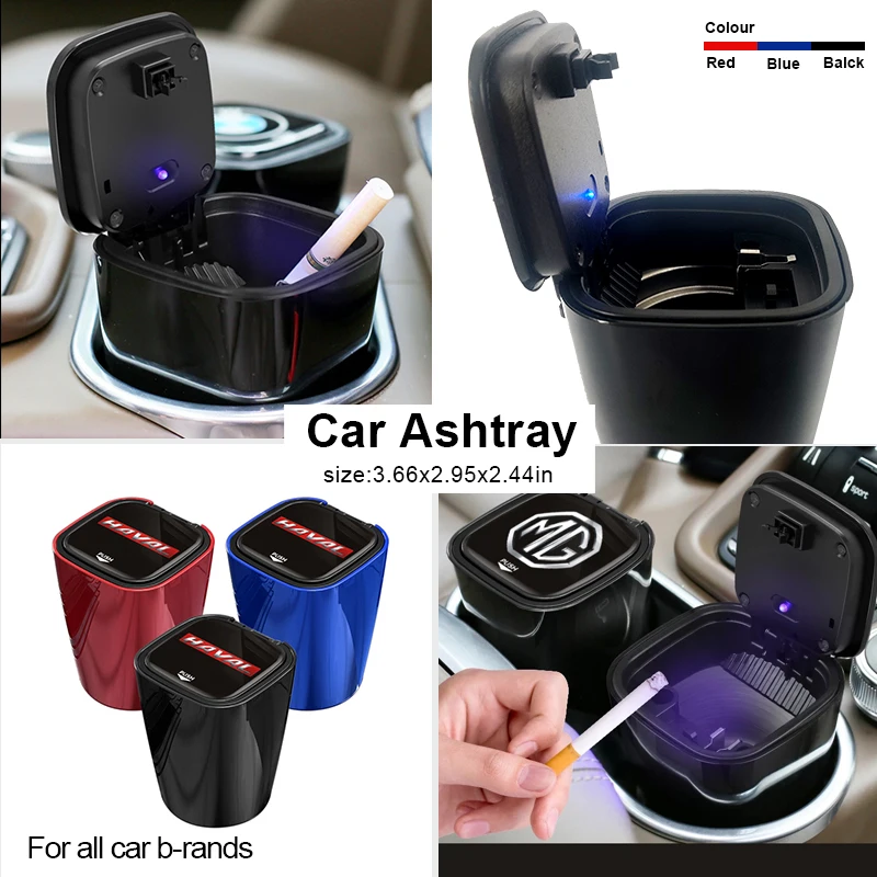 Автомобильная пепельница со светодиодсветильник кой контейнер для сигар BYD F3 S6 F0