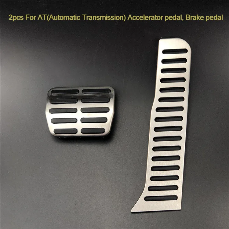 AT 2pcs Автомобильные аксессуары подножка газа педаль тормоза педаль сцепления для Skoda Octavia A5 роскошный для сиденья Altea Leon TOLEDO для Audi A3 TT - Название цвета: AT 2pcs