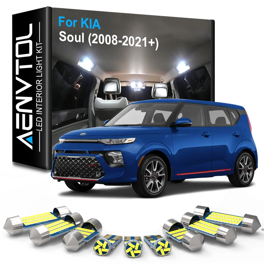 Светодиодное Внутреннее освещение AENVTOL Canbus для KIA KR Soul 2008 2009 2010 2012 2013 EV 2014 2015 2016 2017