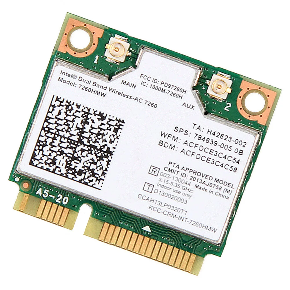 7260AC ноутбук двухдиапазонный легко применяемый Мини Wlan адаптер Аксессуары для офиса Bluetooth 4,0 сетевая карта домашняя беспроводная широкий охват