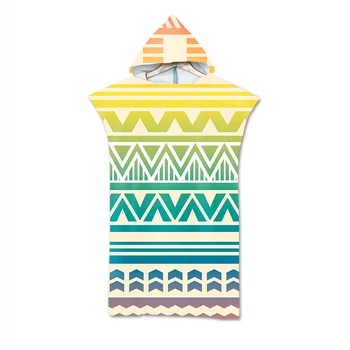 

Lychee Geometry Printed Hooded Bath Towel Microfibre Hooded Bath Towel Wearable Soft Towel Beach Accessories