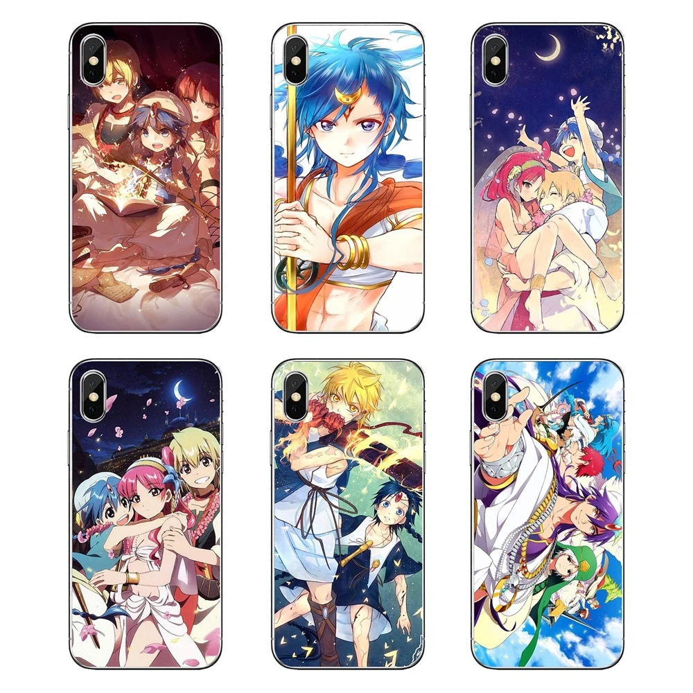 

For iPod Touch iPhone 4 4S 5 5S 5C SE 6 6S 7 8 X XR XS Plus MAX Soft Transparent Shell Covers MAGI Yamuraiha Japan anime