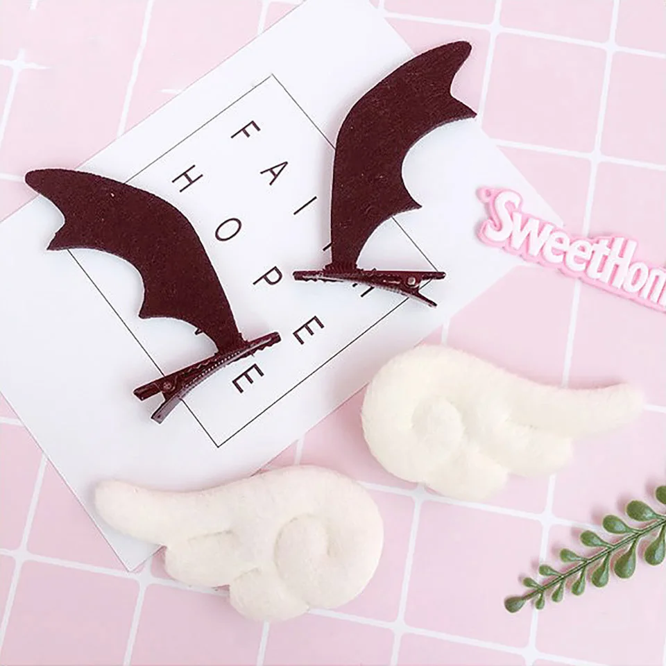 

Japanese lolita cute girl handmade DIY angel devil wings hair accessories hairband hairpin
