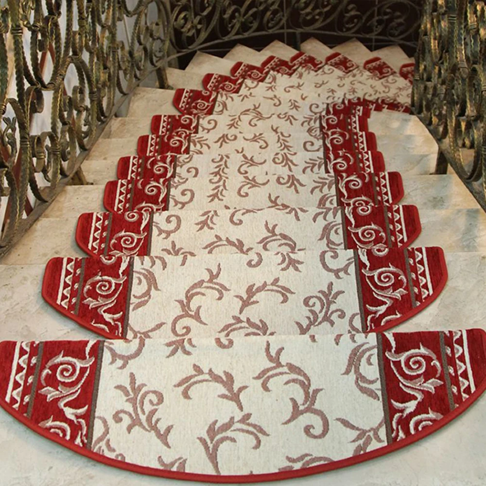 Non-slip Staircase Carpet Door Mat Steps Runners Stair Mats Decorative Self-adhesive | Дом и сад