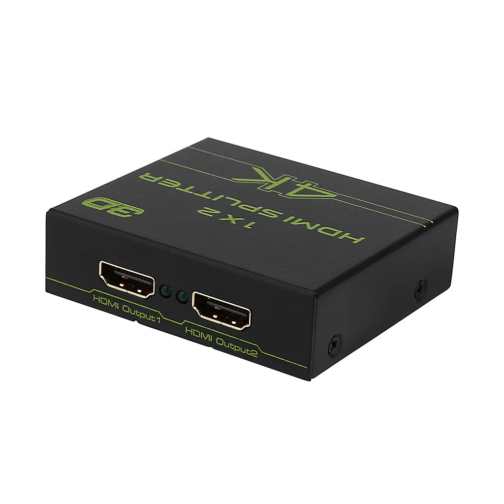 4K HDMI сплиттер 1 в 2 Выход Усилитель HDMI с адаптером питания поддерживает 3D 4K@ 30 Гц предлагает Ультра HD разрешение звука# guahao