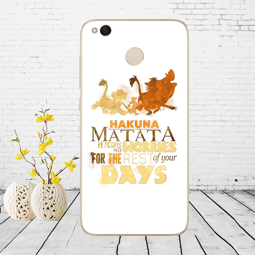 4 103DD hakuna matata Король Лев Мягкий силиконовый чехол для Xiao mi красный mi 4a 5 plus Note 4 4x 5a pro mi a1 чехол - Цвет: 4