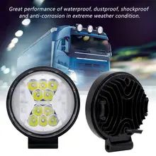 50W Dual Colors coche LED luz de trabajo cc 12-36V reflector LED para luz delantera Bar OffRoad camión Tractor remolque SUV DRL iluminación de la lámpara antiniebla(China)