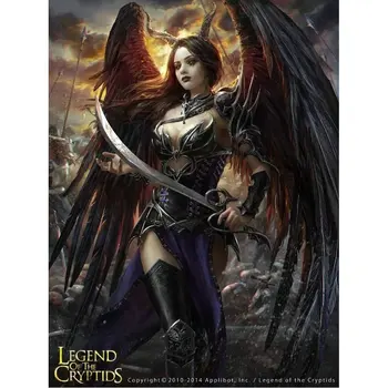 

5d DIY Diamond Painting Black Witch Angel Embroidery Diamond Cross Stitch full square round drill,Rhinestone mosaic decor