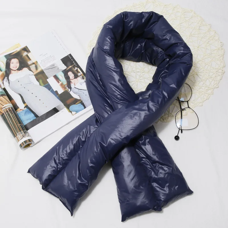 Price PLIKTEA Korean Thick Warm Coffee Winter Down Ring Scarf for Women Gray Brown Woman Scarves for The Neck Circle Children s Scarf