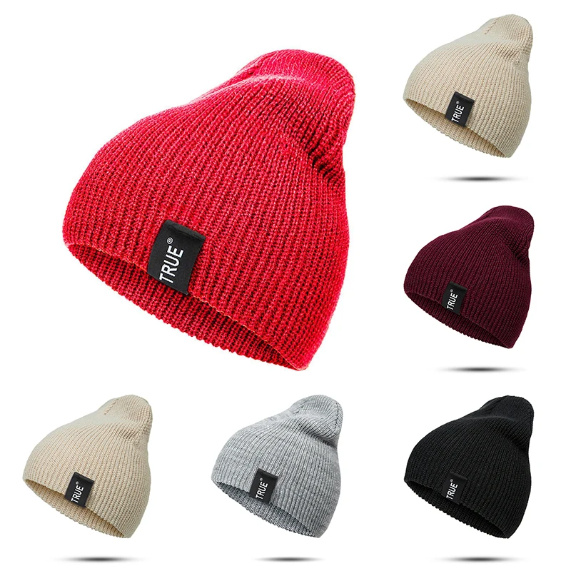 Gorros Mujer Invierno, зимняя вязаная теплая Повседневная шапка, одноцветная шапка с буквенным принтом, индивидуальная шапка Skullies Beanies, унисекс, для спорта на открытом воздухе