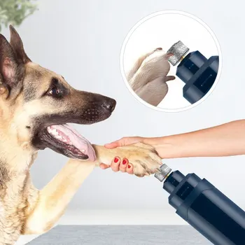 

Dog pedicure Pet Nail Grinder Dog Nail Grinder Painless USB Electric Trimmer Pet Rechargeable Nail Silent Trimming Grooming Tool