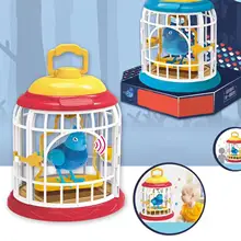 

Children Creative Sound Control Induction Simulation Bird Cage Toy Boy Girl Gift
