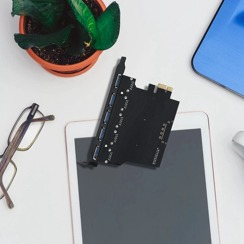 PCI-E к USB 3,0 19-Pin 5 портов PCI Express карта расширения адаптер SATA 15Pin разъем с драйверами CD для рабочего стола