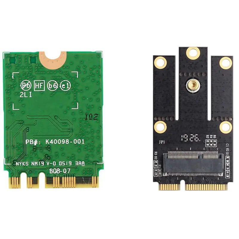 1 шт. M.2 Ngff к Mini Pci E (Pcie + Usb) адаптер и 2400 Мбит/с двухдиапазонный Wifi 6 беспроводной для