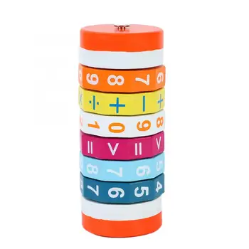 

Teaching Children Wooden Stick Figure Calculation Mathematical Cylinder Early Education Toy Shape Tools Wooden Speed Calculator