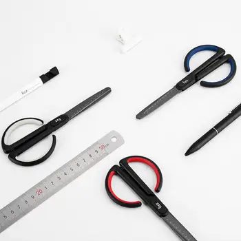 

170x78x8mm Coated Fluorine Scissors Anti-stick Manual Scissors ABS Stainless Steel Office School Scissors DIY Hand Craft Scissor