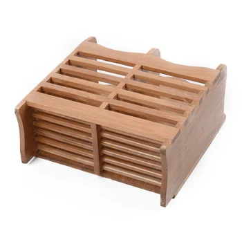 

1 X Bamboo Wooden Cutlery Rack Chopsticks Spoon Storage Tong Utensil Holder