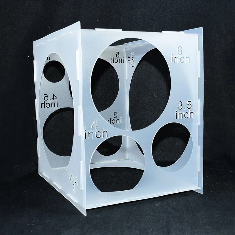 11Holes Balloon Sizer Box 2-10inch Measuring Balloons Box for Wedding Birthday Party Baloons Arch Garland Measure Tool Accessory