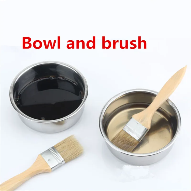 Bbq Oil Jars With Brush Easy Clean Outdoor Seasoning Bowl Stainless