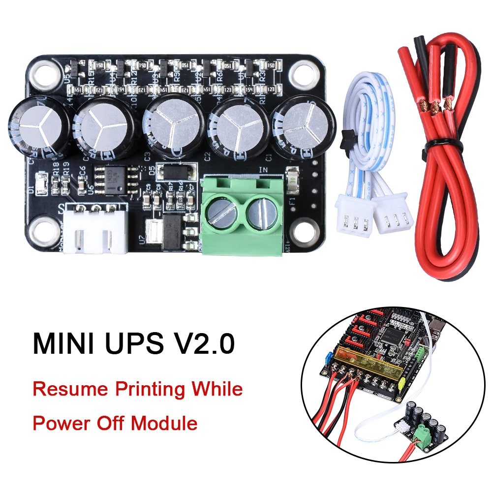 BIGTREETECH MINI UPS V2.0 Module Resume Printing While Power Off 3D Printer Parts for SKR V1.3 mini e3 SKR V1.4 MKS Gen V1.4