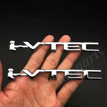 

2x Metal Chrome i-VTEC Car Trunk Rear Turbo Fender Emblem Badge Decals Sticker