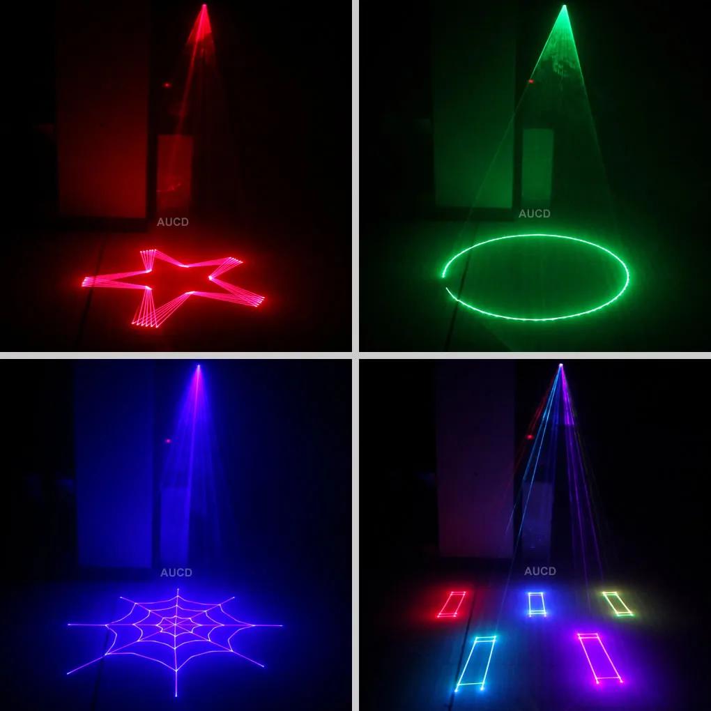 1 Вт RGB Colorfull ILDA редактор анимации сканирование луч белый лазерный проектор свет DMX