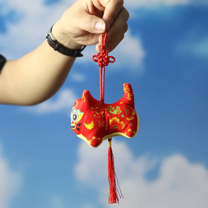 16 styles 2022 Year Of The Tiger Chinese New Year  Zodiac Plush Tiger Toys Pendant Random gifts for guests Tiger Mascot