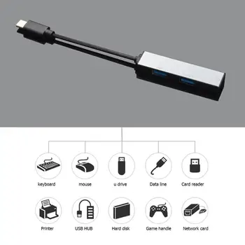 

Type-C to 2 USB2.0 TF Card Reader Multifunctional USB-C HUB for Phone/Tablet Transport Rate 480MB/S Plug and Play