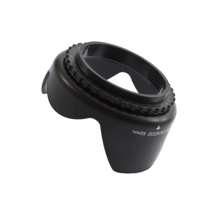 52mm Flower Petal Tulip Lens Hood Screw Mount For Canon digital Camera