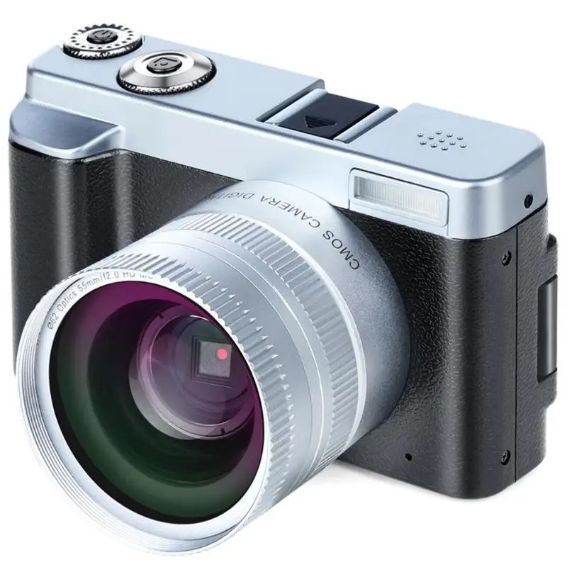 

P12 Digital Camera Flip Screen Wireless WIFI Dual Wide Angle Lens Full HD 1080p 13MP 16X Zoom Digital Camera Video Recorder