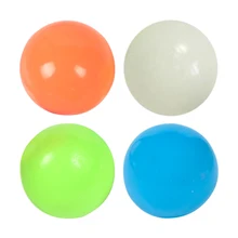 

45mm Luminescent Stiky Balls Throw at Ceiling Stick Wall Ball Sticky Target Squash Ball Balls Kids Toys Birthday Gift