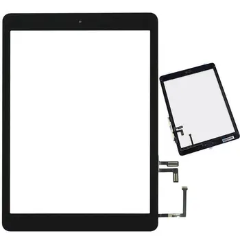 

For iPad 5 Air A1474 A1475 A1476 Black Touch Glass Digitizer Screen Replacement + Home Button IC With disassembly tool