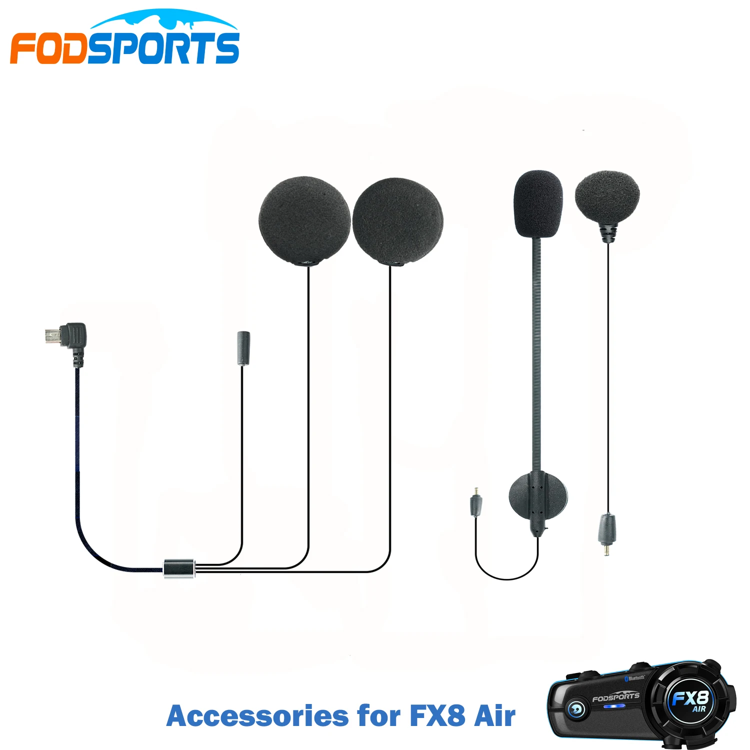 Fodsports-Bluetoothヘッドセット,ヘッドセット,ケーブル,fx8