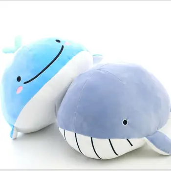 

Kawaii Whale and Shark Soft Cartoon Marine Animal Fish Lovely Whale for Children Gift Home Decor Plush Doll Toy
